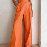 High Waist Wide Leg Loose Trousers