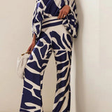 Satin Hot Off-Shoulder Top Pants Set