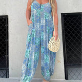 High Waist Printed Jumpsuit
