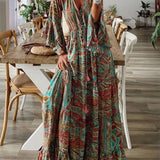 Down The West Coast Bohemia Print Maxi Dress