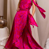 Fashion Elegant Sleeveless Solid Color Gown Dress