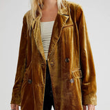 Velvet Slit Blazer