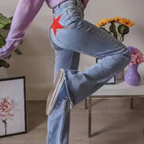 Retro Mid-Waist Flared Jeans