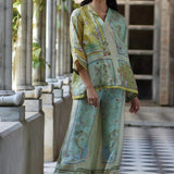 Flair Fusion Flowers Pants Set