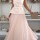 Tweed Vest & Tulle Skirt Set