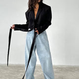 Tie-Waist Blazer