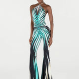 Ray of Sea Print Jumpsuit