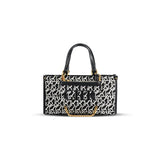 Jacquard Stitch Convertible Commuter Backpack Tote