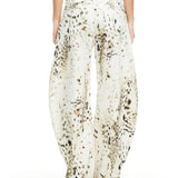 Loose-Fitting Horseshoe Print Jeans