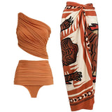 Retro Mesh Patchwork Bikini Set