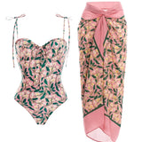 Ruffle High-Waist Floral Bikini Set
