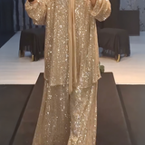 Hampagne Sequin Loose Pants Set