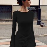 Twist Detail Mini Dress