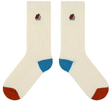 Cute Embroidered Letter Socks