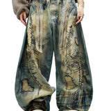 Plato-Dyed Embroidered Scimitar Jeans