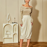 Chic Split-Hem Bodycon Skirt