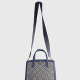 Jacquard Rhinestone Tote Crossbody Evening Bag