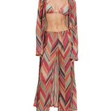 Beach Print Tie-Waist Set