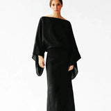 Crimson Linen Breeze Kimono Dress