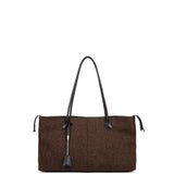 Woolen Shearling Top Handle Shoulder Crossbody Bag