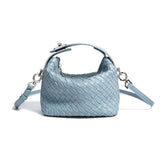 Handwoven Handheld Leather Bag