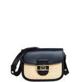 Colorblock Saddle Crossbody Bag