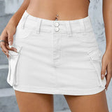 Street Style Low-Waist Skirt