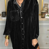 Casual Loose Shirt Dress