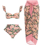Mini Ruffle Floral Bikini Set