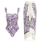Dragonfly Ruffle Bikini Swimsuit Set