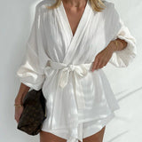 Cotton Wonderland Tied Two Piece Shorts Set