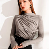 Soft Drape Long Sleeve Top