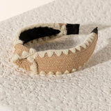 Natural Raffia Knotted Headband