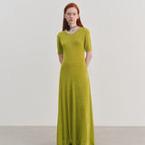 Knit Casual Waist Cinched Dress