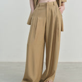 Pleated Relaxed-Fit Trousers