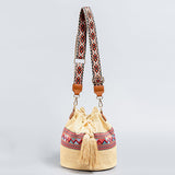 Straw Woven Bucket Bag