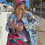 Graffiti Printed Jacket And Short