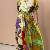 Chic Satin Print Set