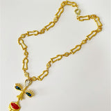 Evil Eyes Retro Face Necklace