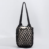 Cotton Thread Woven Fishnet Bag