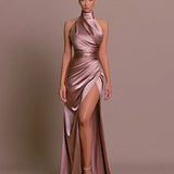 Cleo | Sleek Slit Gown