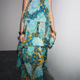 Riviera Muse™ Off-Shoulder Layered Maxi Dress