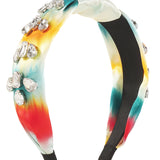 Knotted Tie-Dye Rhinestone Headband