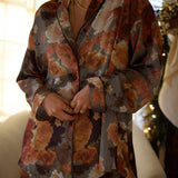 Peony Satin Pajama Set