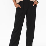 Tilbury Black Ribbed Pants