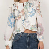 Quilted Bodice Table Cloth Blouse