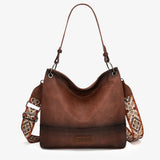 Wrangler Vegan Leather Crossbody Hobo Bag