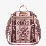 Wrangler Aztec Print Canvas Backpack
