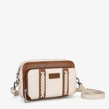 Wrangler Whipstitch Leather Crossbody Purse