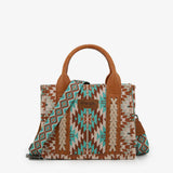Wrangler All-Over Aztec Print Canvas Tote Bag